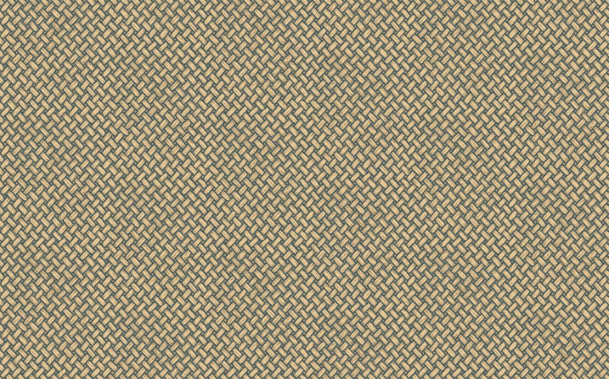 Mulberry BASKETWEAVE TEAL Wallpaper