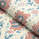 Lee Jofa CALICO VINE WP BLUE RED Wallpaper