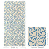 Lee Jofa SERENDIPITY SCROLL WP BAY Wallpaper