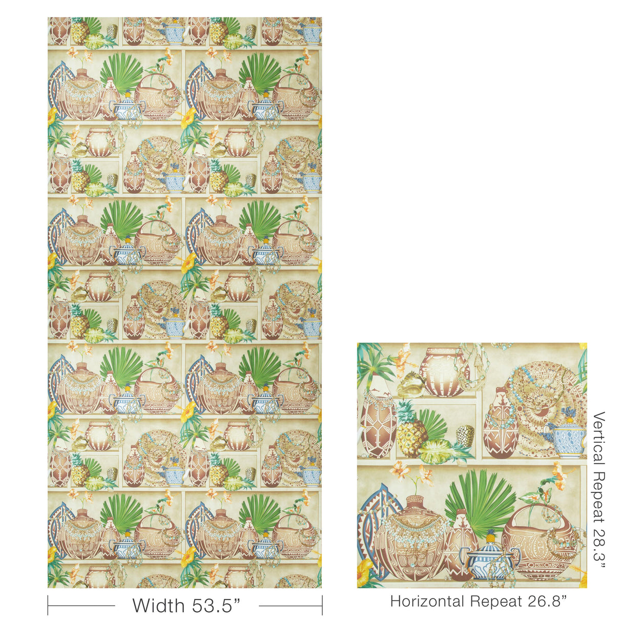 Brunschwig & Fils MAIZAN SEAGLASS Wallpaper