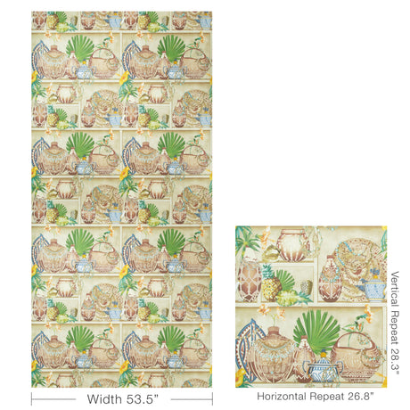 Brunschwig & Fils MAIZAN SEAGLASS Wallpaper