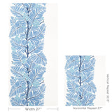 Brunschwig & Fils PALMAR BLUE Wallpaper