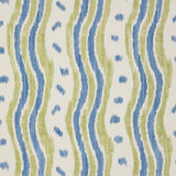 Lee Jofa IKAT STRIPE WP BLUE/LIME Wallpaper