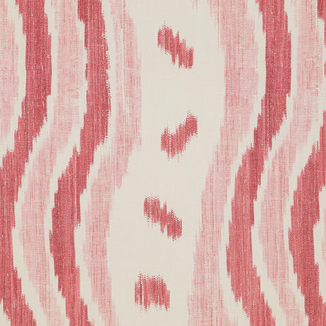Lee Jofa IKAT STRIPE WP CORAL Wallpaper