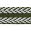 Lee Jofa CHEVRON BRAID OLIVE GREEN & FLAX Trim
