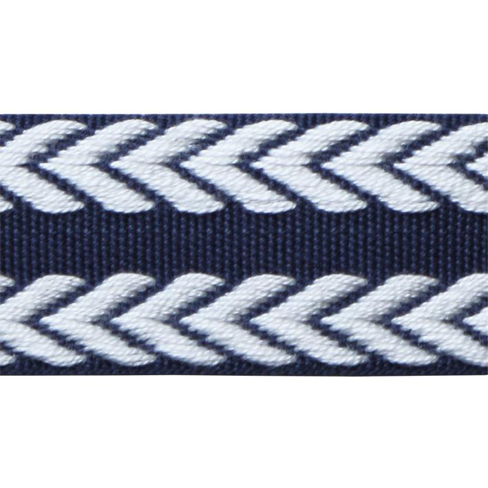 Lee Jofa CHEVRON BRAID NAVY & WHITE Trim