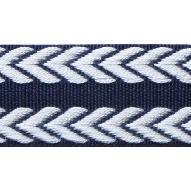 Lee Jofa CHEVRON BRAID NAVY & WHITE Trim