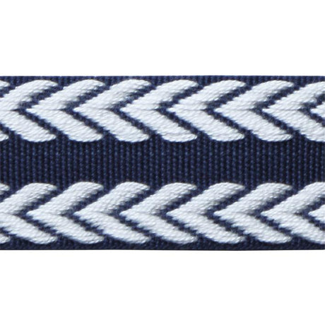 Lee Jofa CHEVRON BRAID NAVY & WHITE Trim