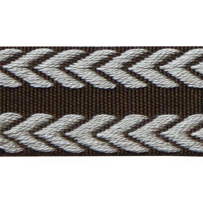 Lee Jofa CHEVRON BRAID BROWN & FLAX Trim