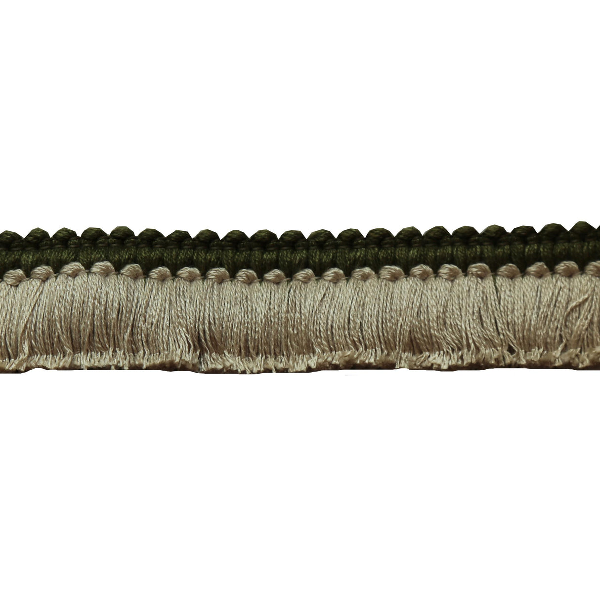 Lee Jofa CUT RUCHE TWO GREEN & FLAX Trim