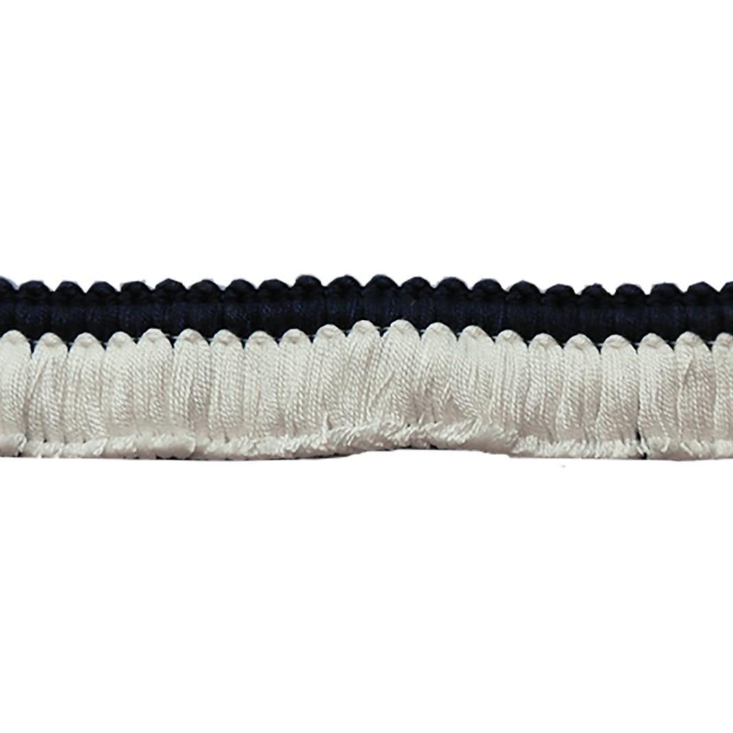 Lee Jofa CUT RUCHE TWO NAVY & WHTIE Trim