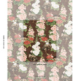 Schumacher Lady Hollyhock Brown Fabric