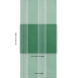 Schumacher Greco Stripe Green Wallpaper