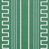 Schumacher Greco Stripe Green Wallpaper