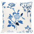Schumacher Cornflower 14" x 14" Raleigh Crewel Embroidery Pillow C
