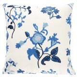 Schumacher Cornflower 14" x 14" Raleigh Crewel Embroidery Pillow C