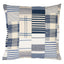 Schumacher Indigo 22" x 22" Carlisle Patchwork Pillow