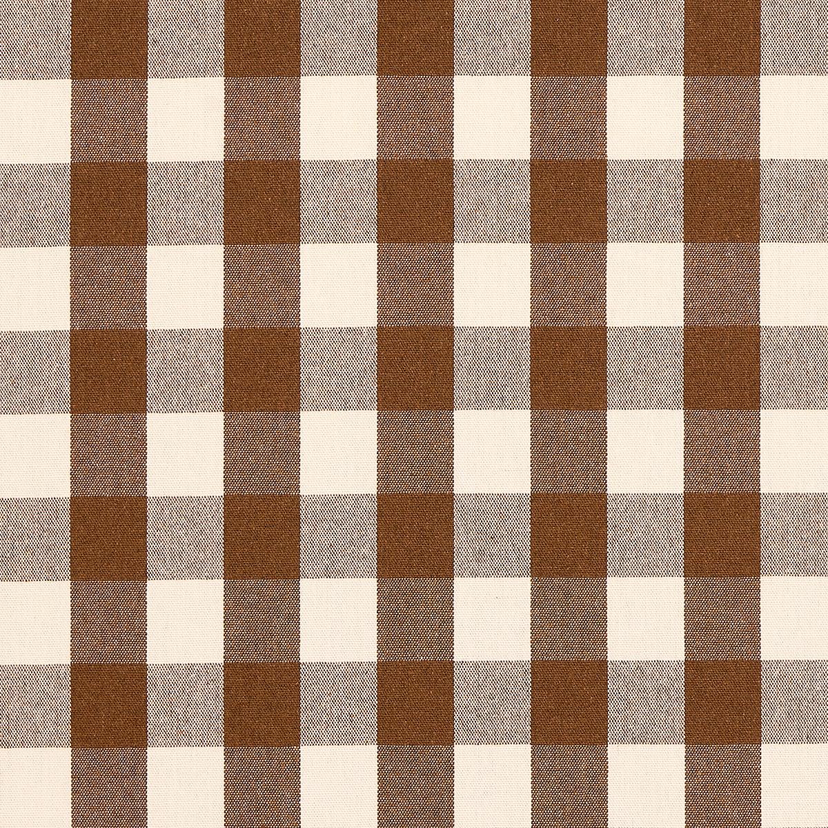 Schumacher Dutton Buffalo Check Coffee Fabric