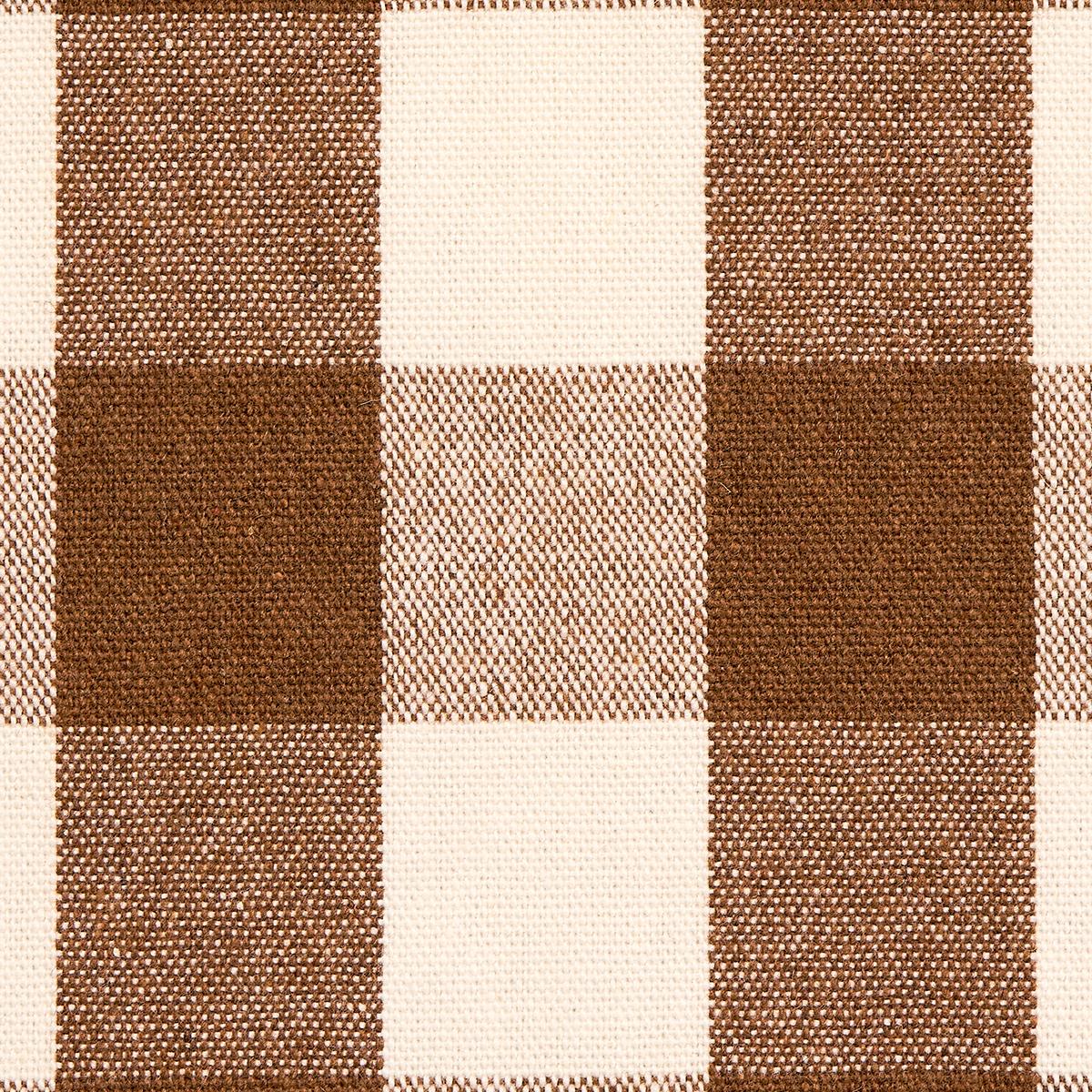 Schumacher Dutton Buffalo Check Coffee Fabric