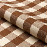 Schumacher Dutton Buffalo Check Coffee Fabric