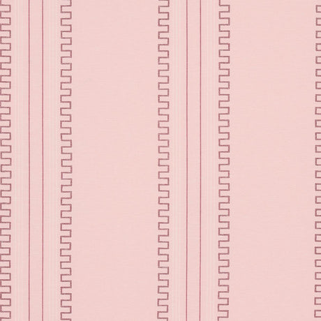 Schumacher Greco Stripe Pink Fabric