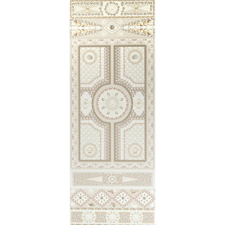 Schumacher Shell Grotto Panel A Sand Wallpaper