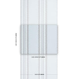 Schumacher Greco Stripe Sky Wallpaper