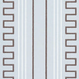 Schumacher Greco Stripe Sky Wallpaper