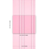 Schumacher Greco Stripe Pink Wallpaper