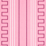 Schumacher Greco Stripe Pink Wallpaper