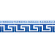 Schumacher Azulejos Border Azure Wallpaper