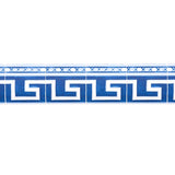 Schumacher Azulejos Border Azure Wallpaper