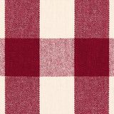 Schumacher Dutton Buffalo Check Crimson Fabric