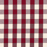 Schumacher Dutton Buffalo Check Crimson Fabric