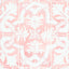 Schumacher Azulejos Pink Wallpaper