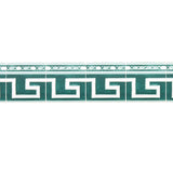 Schumacher Azulejos Border Emerald Wallpaper