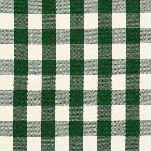 Schumacher Dutton Buffalo Check Emerald Fabric