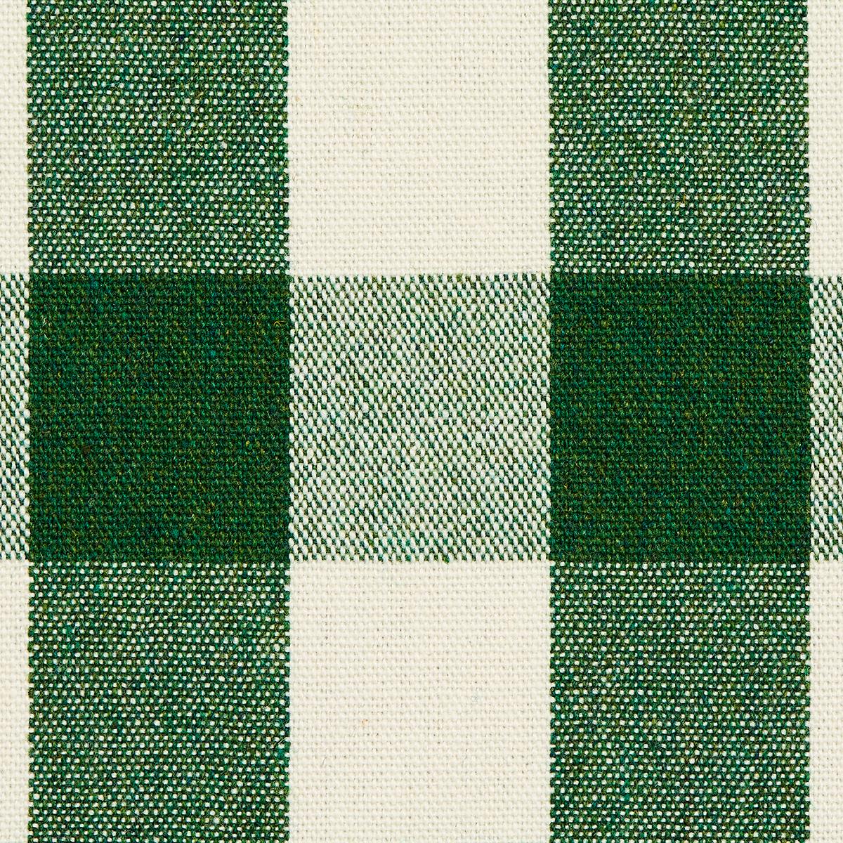 Schumacher Dutton Buffalo Check Emerald Fabric