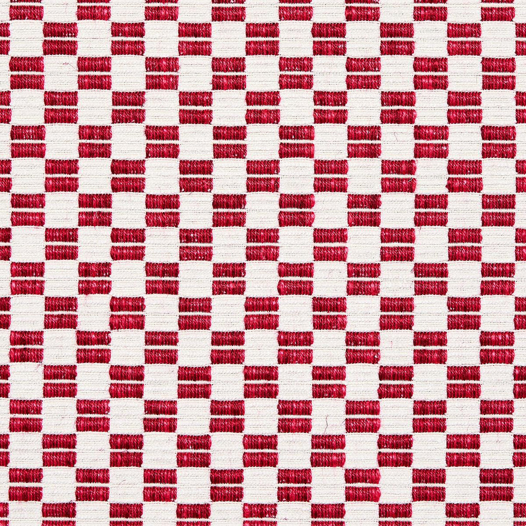 Schumacher Elkhart Crimson Fabric