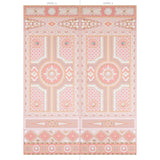 Schumacher Shell Grotto Panel A Coral Wallpaper