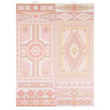 Schumacher Shell Grotto Panel A Coral Wallpaper