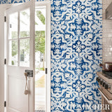 Schumacher Azulejos Azure Wallpaper