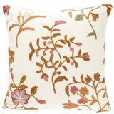 Schumacher Autumn 14" x 14" Raleigh Crewel Embroidery Pillow B