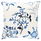 Schumacher Cornflower 14" x 14" Raleigh Crewel Embroidery Pillow B