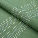 Schumacher Greco Stripe Green Fabric