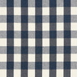 Schumacher Dutton Buffalo Check Navy Fabric