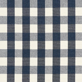 Schumacher Dutton Buffalo Check Navy Fabric