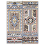 Schumacher Shell Grotto Panel B Onyx Multi Wallpaper