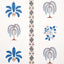 Schumacher Willard House Stencil Blue Wallpaper