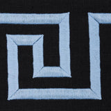 Schumacher Plato Tape Black And Sky Trim